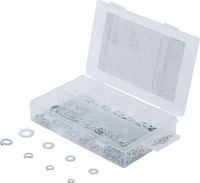 [98073BG] BGS - 98073 - Assortiment de rondelles / rondelles Grower Ø 4 - 8 mm 250 pièces