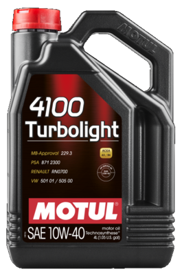 [109462Motul] Motul 4100 TURBOLIGHT 10W40 4L