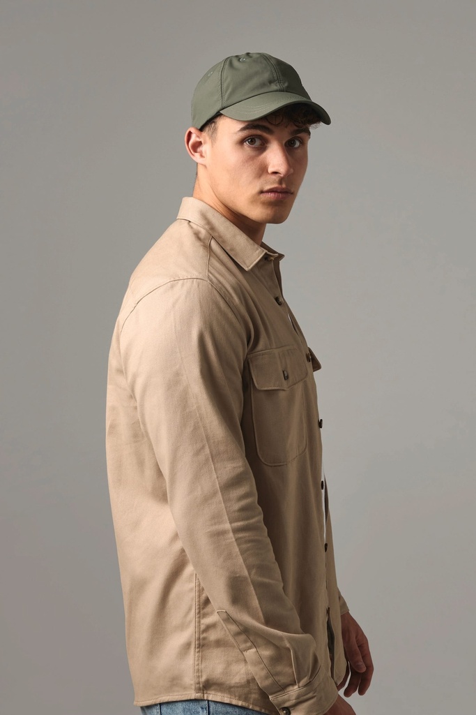 [B187-Black-OneSize] B187 - Casquette style Outdoor - 6 panneaux - Black