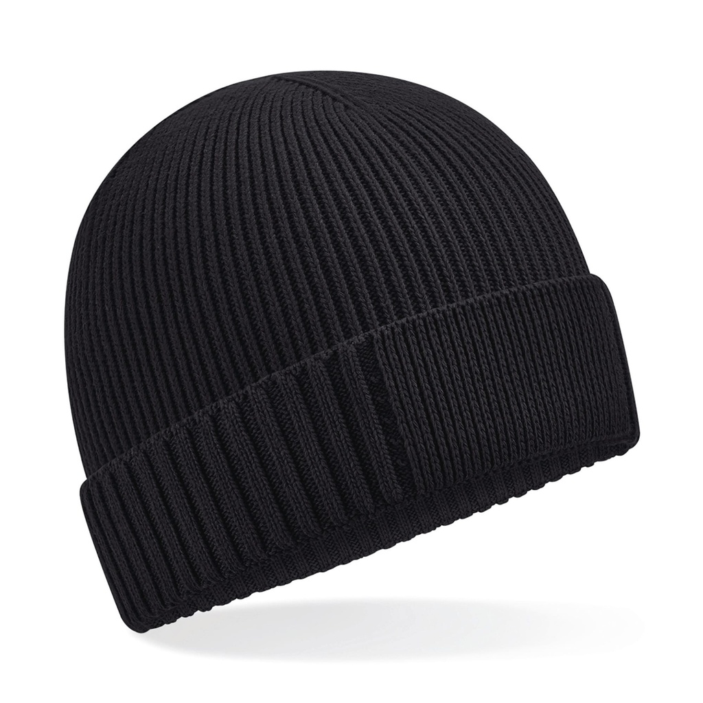 [B438N-GraphiteGrey-OneSize] B438N - Bonnet en coton biologique avec patch technique - GraphiteGrey