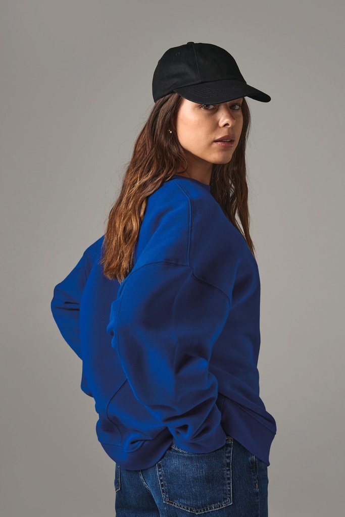 [B58-LightGrey-OneSize] B58 - Casquette profil bas en coton drill - 6 panneaux - LightGrey
