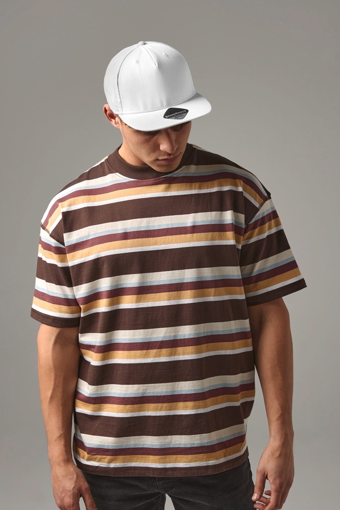 [B610-Black-OneSize] B610 - Casquette Rapper 5 panneaux - Black