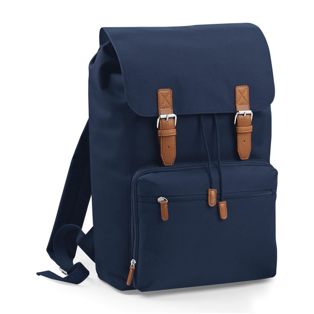 [BG613-FrenchNavy-OneSize] BG613 - Sac à dos Vintage ordinateur portable - FrenchNavy
