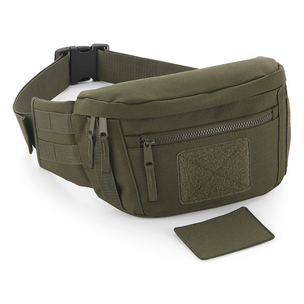 [BG842-MilitaryGreen-OneSize] BG842 - Sac banane militaire Molle - MilitaryGreen