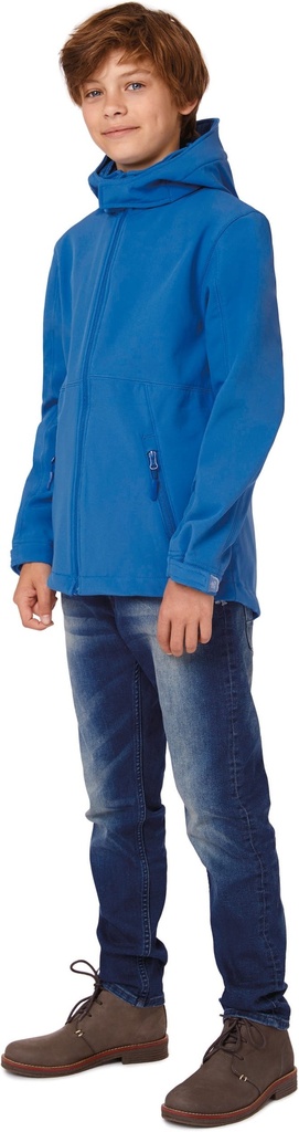 CGJK969 - Veste softshell capuche enfant - Black