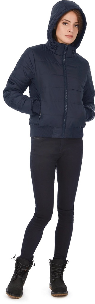 [CGJW941-RoyalBlue_Orange-XS] CGJW941 - Doudoune Femme Superhood - RoyalBlue_Orange (XS)