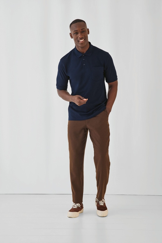[CGSAFP-Navy-M] CGSAFP - Polo Safran Pocket - Navy (M)