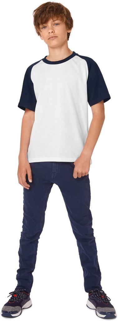CGTK350 - T-shirt enfant Baseball - White_Red