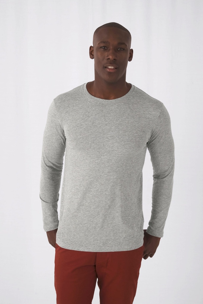 [CGTM070-CobaltBlue-S] CGTM070 - T-shirt bio Inspire homme manches longues - CobaltBlue (S)