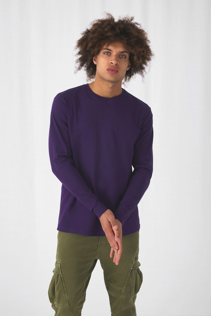 [CGTU07T-DarkGrey-S] CGTU07T - T-shirt homme manches longues #E190 - DarkGrey (S)