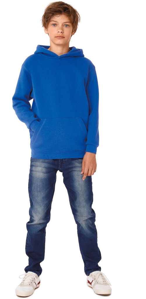 [CGWK681-White-7/8ans] CGWK681 - Sweat-shirt capuche enfant - White (7/8 ANS)