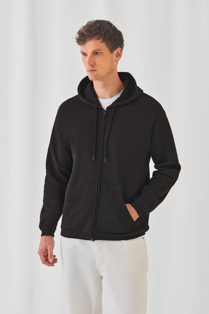[CGWUI25-Black-XS] CGWUI25 - Sweatshirt capuche zippé ID.205 - Black (XS)