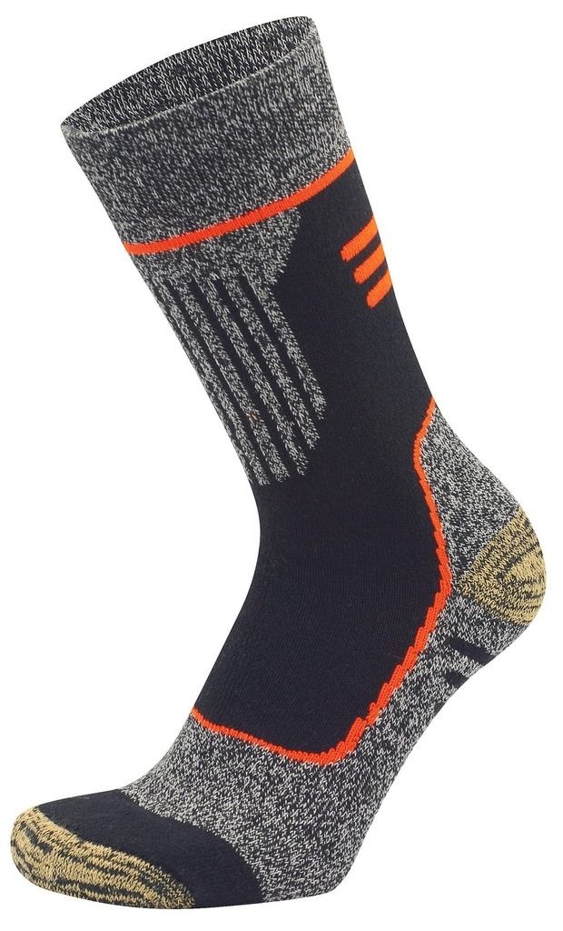 [ES2005-Grey_Green_Grey_Orange-35/38EU] ES2005 - Lot de 2 paires de chaussettes Lady - Grey_Green_Grey_Orange (35/38EU)