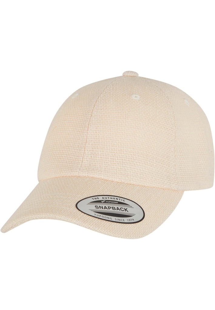 [FL9303-OFFWHITE-OneSize] FL9303 - Casquette Dad en jute unisexe - OFFWHITE