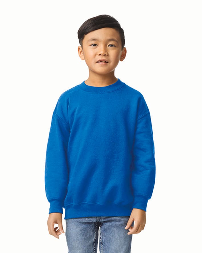 [GI18000B-Red-XS] GI18000B - Sweat-shirt enfant col rond Heavy Blend - Red (XS)