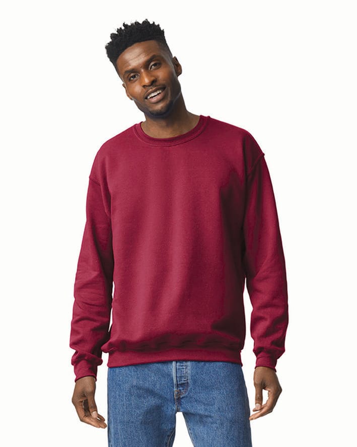 [GI18000-DarkHeather-S] GI18000 - Sweat-shirt col rond Heavy Blend - DarkHeather (S)