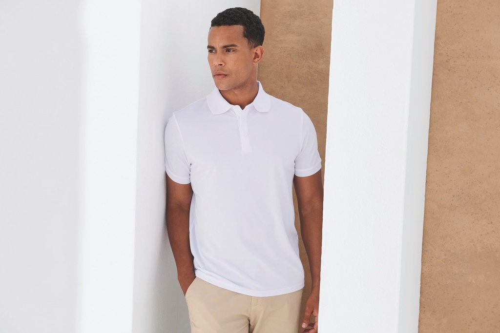 [H465-Navy-XS] H465 - Polo homme polyester recyclé - Navy (XS)