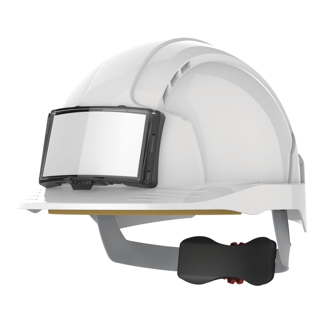 [JSAJB173-Blue-OneSize] JSAJB173 - Casque de sécurité EVOLite® avec porte badge, ventilé, serrage crémaillère - Blue