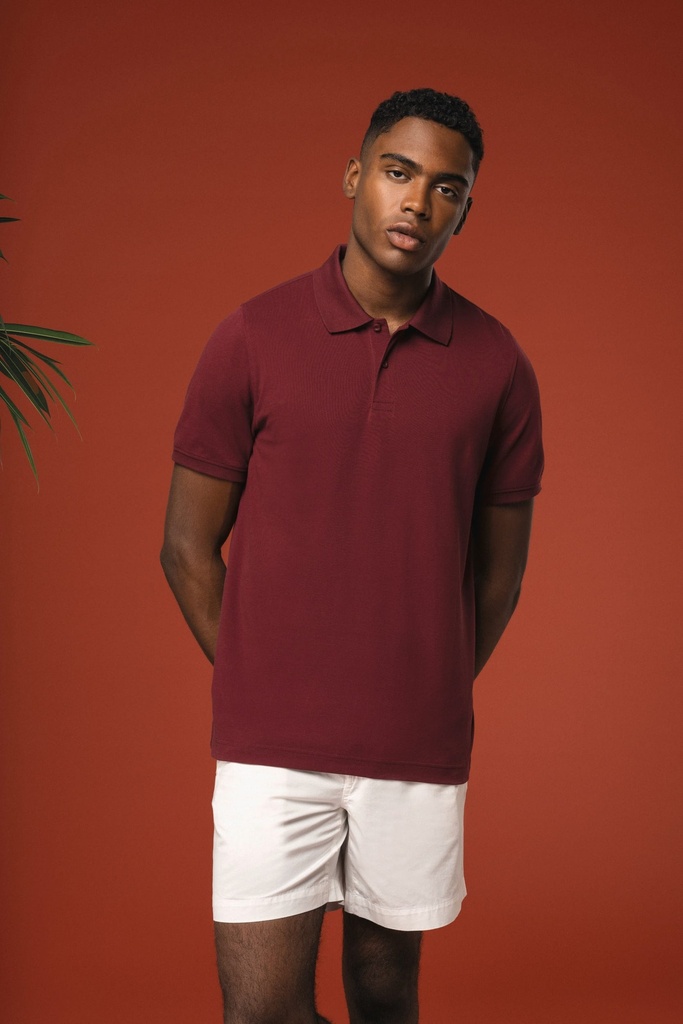 [K2025-Navy-XS] K2025 - Polo piqué Bio180 homme  - Navy (XS)