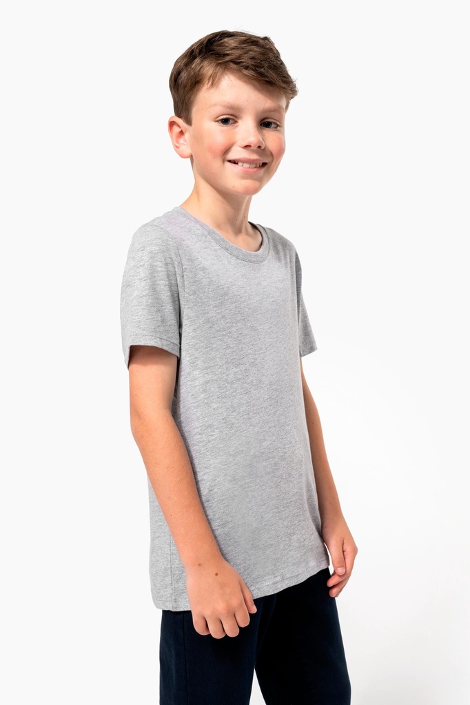 [K3038-LightRoyalBlue-12/14ans] K3038 - T-shirt col rond enfant - LightRoyalBlue (12/14 ANS)