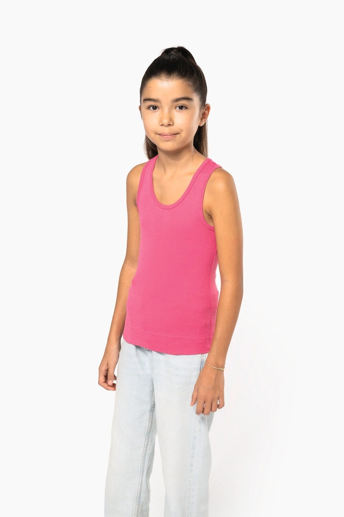 [K362-Fuchsia-12/14ans] K362 - Débardeur fille - Fuchsia (12/14 ANS)