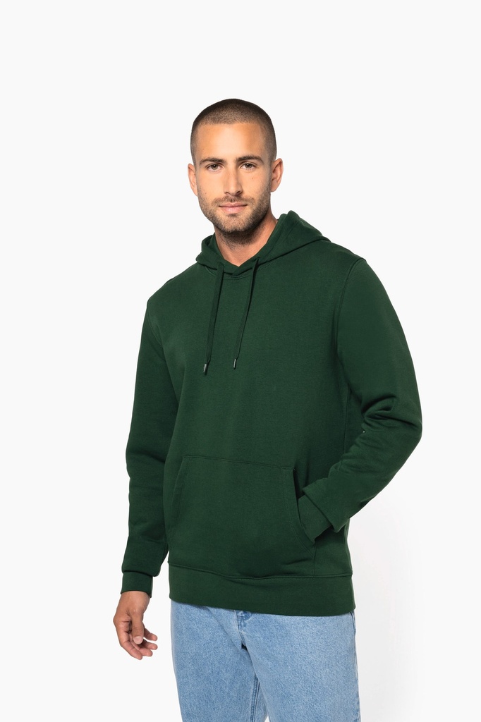 [K4027-LightOrange-S] K4027 - Sweat-shirt écoresponsable à capuche homme - LightOrange (S)