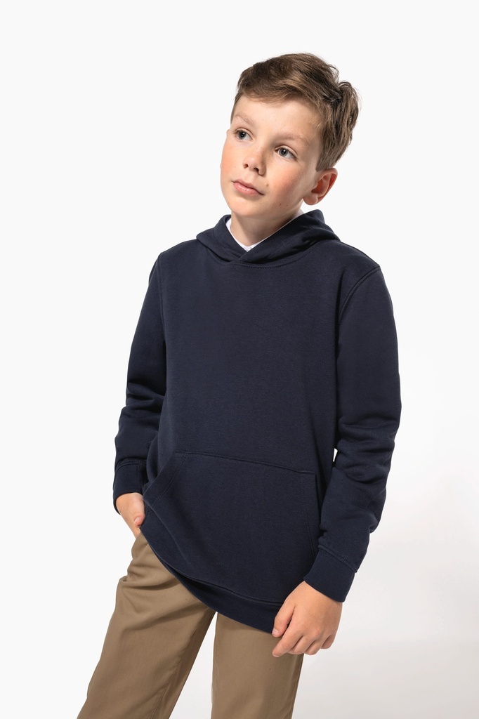 [K4039-White-12/14ans] K4039 - Sweat-shirt à capuche enfant - White (12/14 ANS)