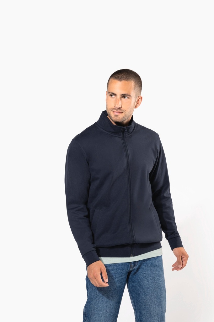 [K472-Black-XS] K472 - Veste molleton zippée homme - Black (XS)