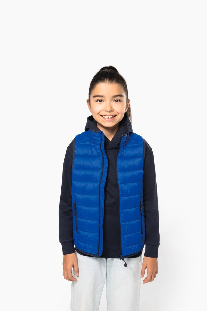 [K6115-Black-12/14ans] K6115 - Doudoune légère sans manches enfant - Black (12/14 ANS)