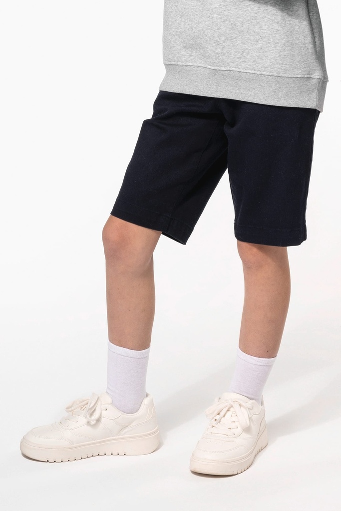 [K7007-DarkNavy-10ans] K7007 - Bermuda chino garçon - DarkNavy (10 ans)