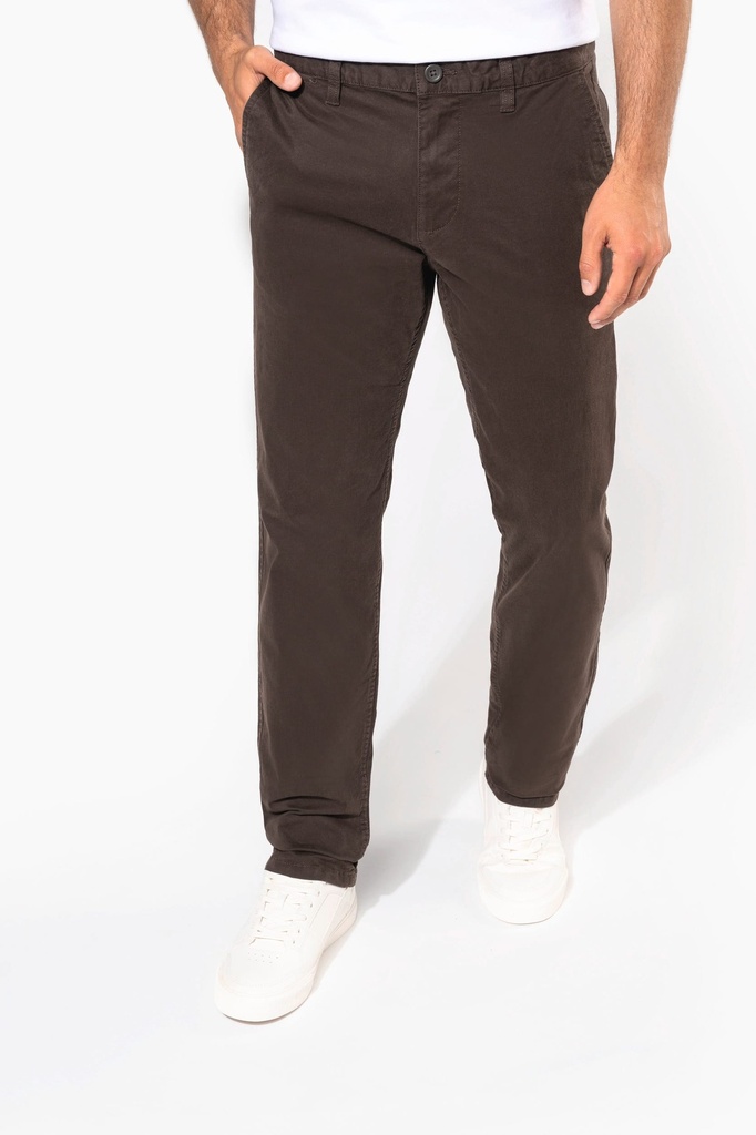 [K740-Sage-44FR] K740 - Pantalon chino homme - Sage (44FR)