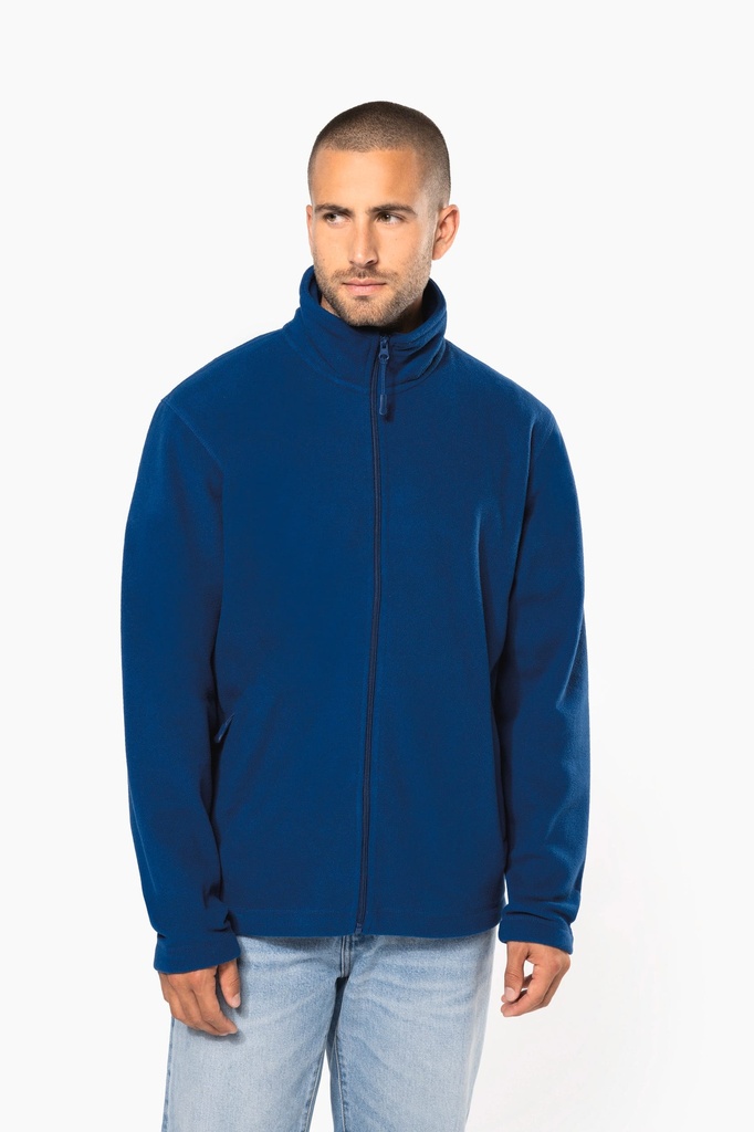 [K911-FluorescentOrange-S] K911 - Veste micropolaire zippée homme - FluorescentOrange (S)