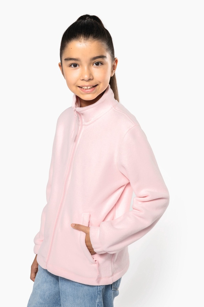 [K920-Black-12/14ans] K920 - Veste micropolaire zippée enfant - Black (12/14 ANS)