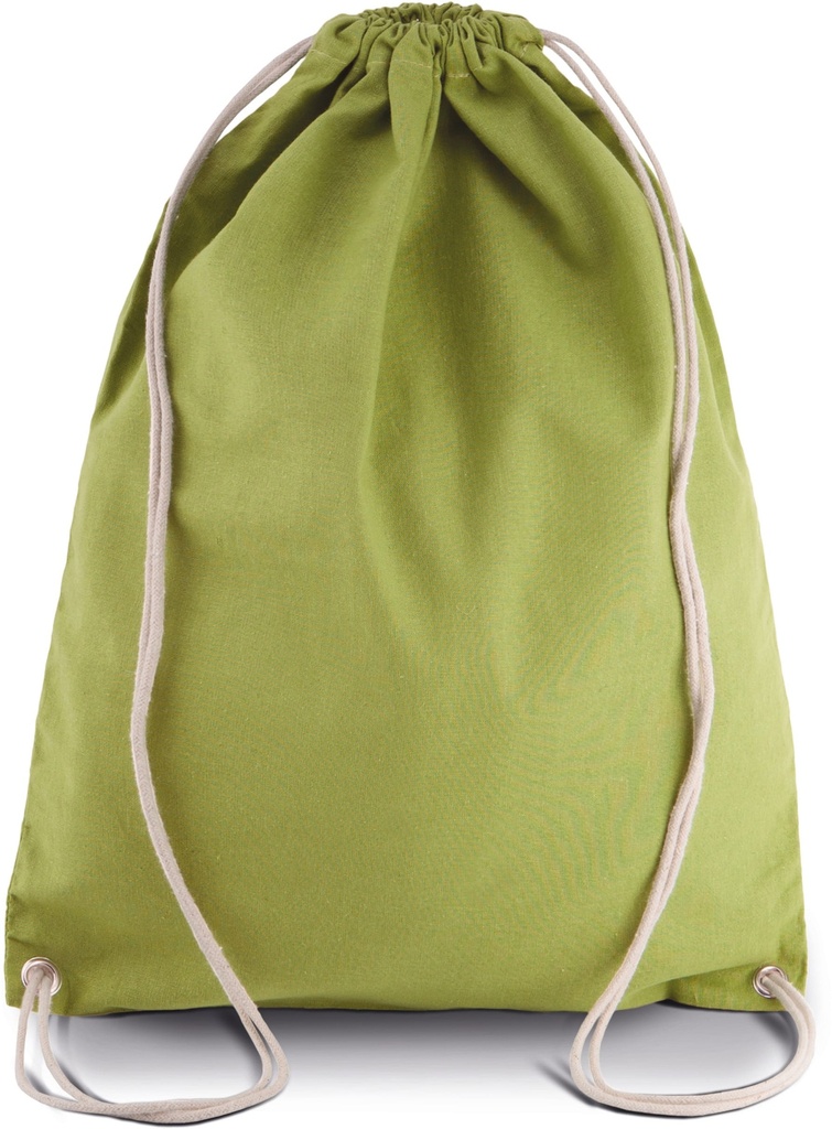 [KI0125-TropicalBlue-OneSize] KI0125 - Sac à dos en coton avec cordelettes - TropicalBlue