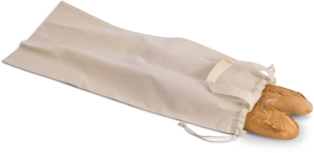 [KI0254-Natural-OneSize] KI0254 - Sac à pain en coton bio - Natural