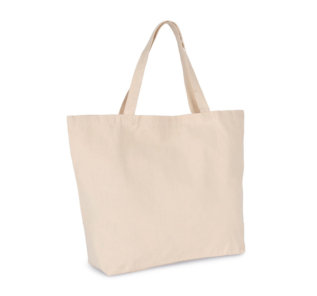 [KI0296-Natural-OneSize] KI0296 - Sac shopping extra large en coton - Natural