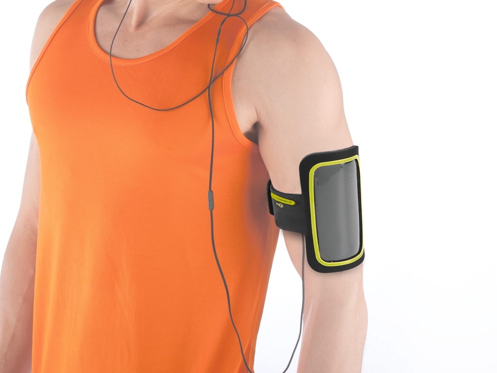 [KI0326-Lime-OneSize] KI0326 - Brassard coloré pour smartphone - Lime