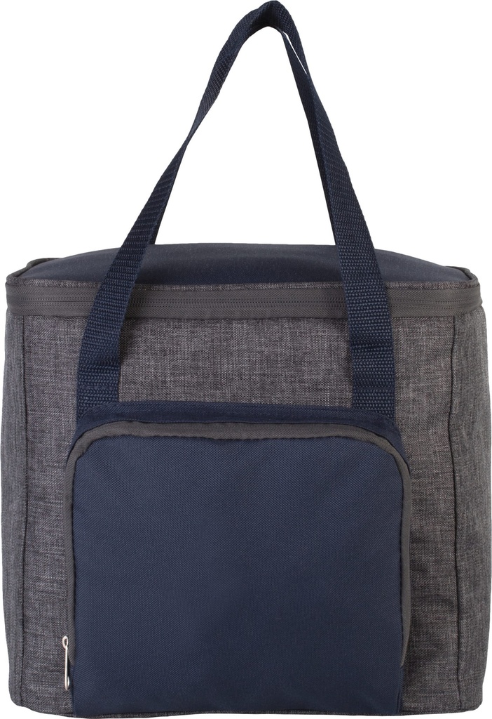 [KI0347-LightBlueHeather_DarkGrey-OneSize] KI0347 - Sac isotherme avec poche zippée - LightBlueHeather_DarkGrey
