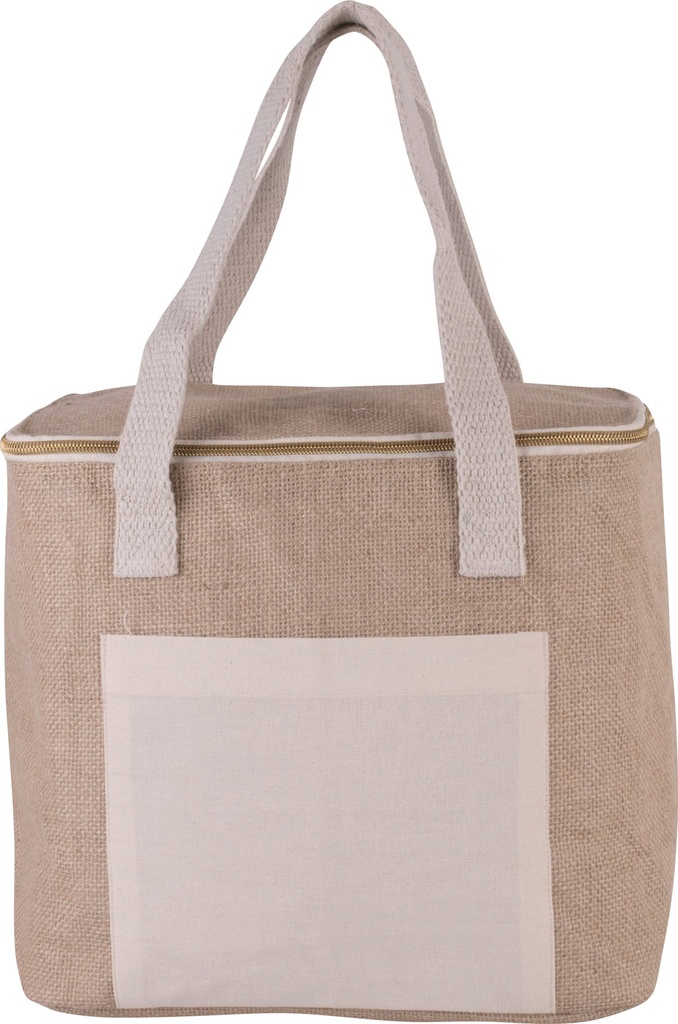 [KI0353-Natural-OneSize] KI0353 - Sac isotherme en jute - modèle moyen - Natural