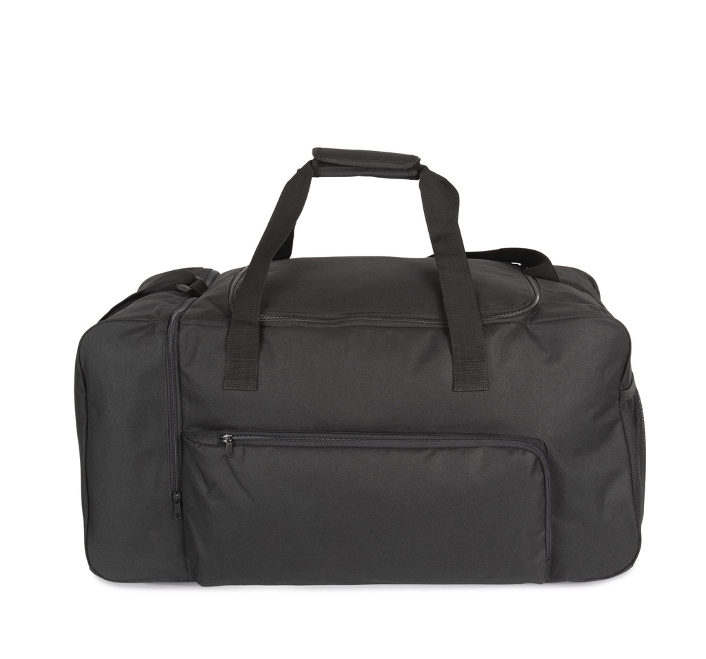 [KI0649-Black-OneSize] KI0649 - Grand sac de sport avec compartiment latéral  - Black