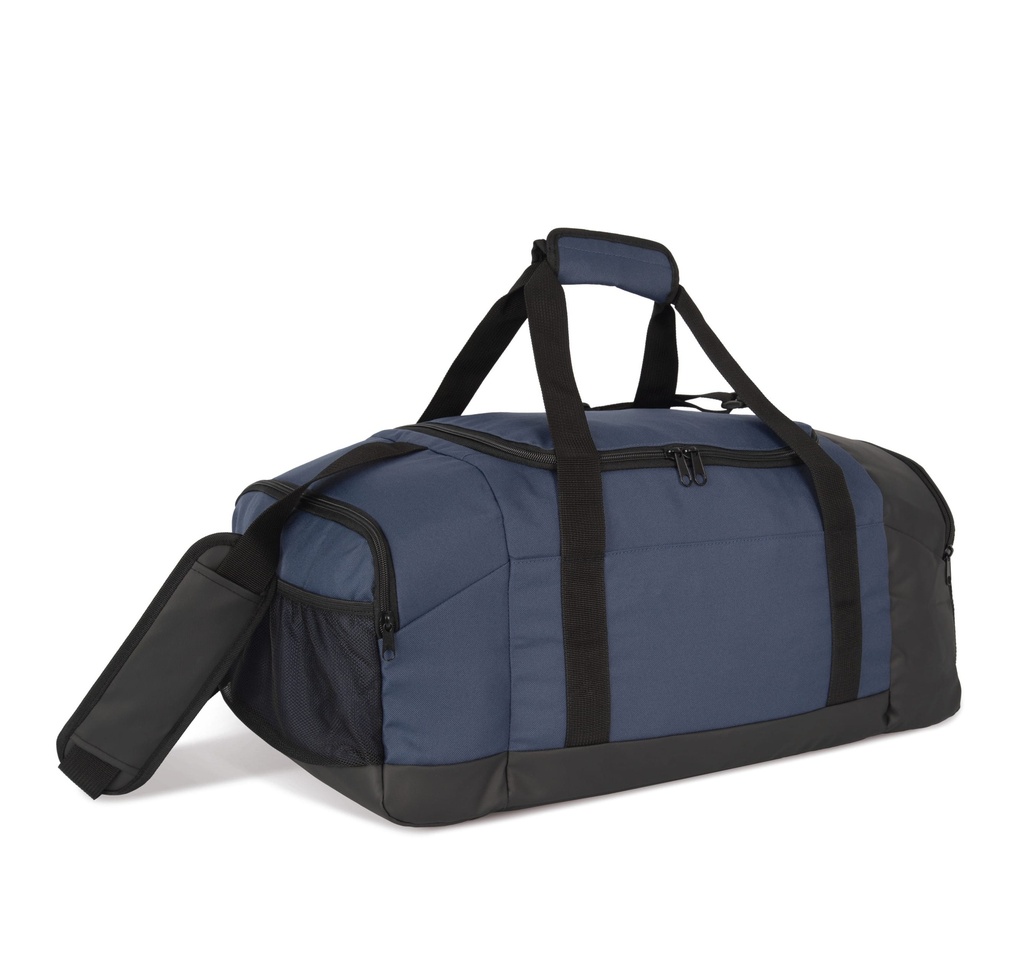 KI0650 - Sac de sport recyclé avec double compartiment latéral - DeepBlue_Black