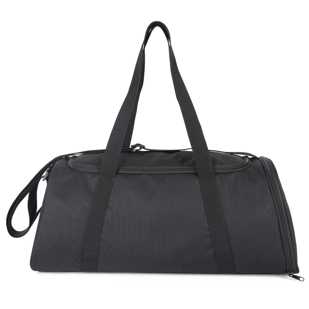 [KI0658-Black_Red-OneSize] KI0658 - Sac de sport avec compartiment pour chaussures - Black_Red