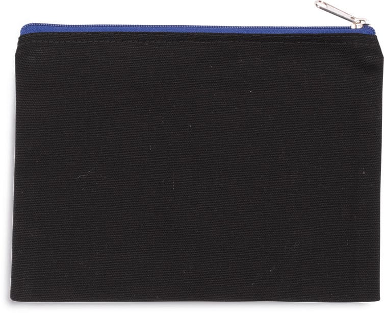 [KI0721-LightMarsala_Silver-OneSize] KI0721 - Pochette en coton canvas - modèle moyen - LightMarsala_Silver