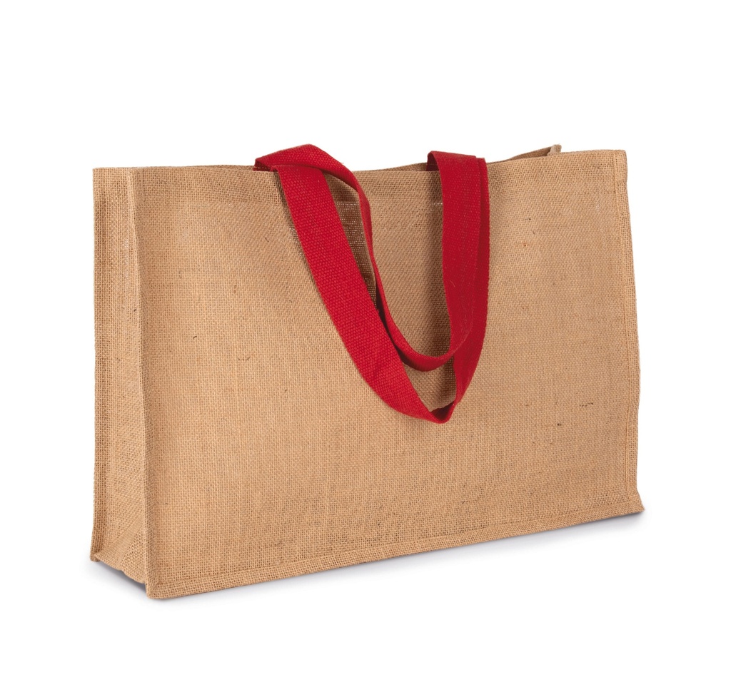 [KI0743-Natural_CherryRed-OneSize] KI0743 - Sac shopping XL - Natural_CherryRed