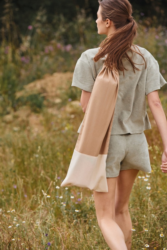 [KI0753-Hemp_Natural-OneSize] KI0753 - Sac porte-tapis pour Yoga  - Hemp_Natural