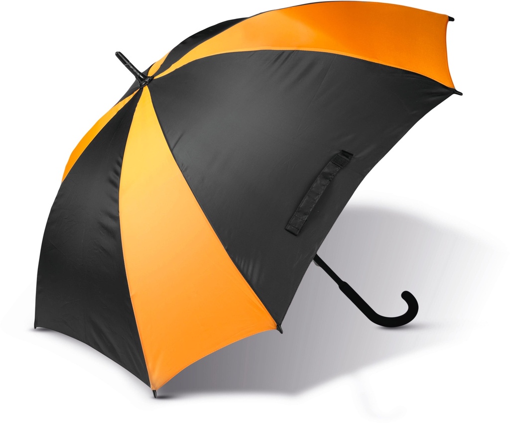 [KI2023-Black_Orange-OneSize] KI2023 - Parapluie carré - Black_Orange