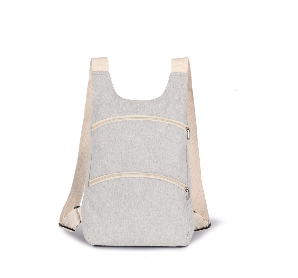 [KI5101-BlackNight-OneSize] KI5101 - Sac à dos recyclé avec poche arrière antivol - BlackNight