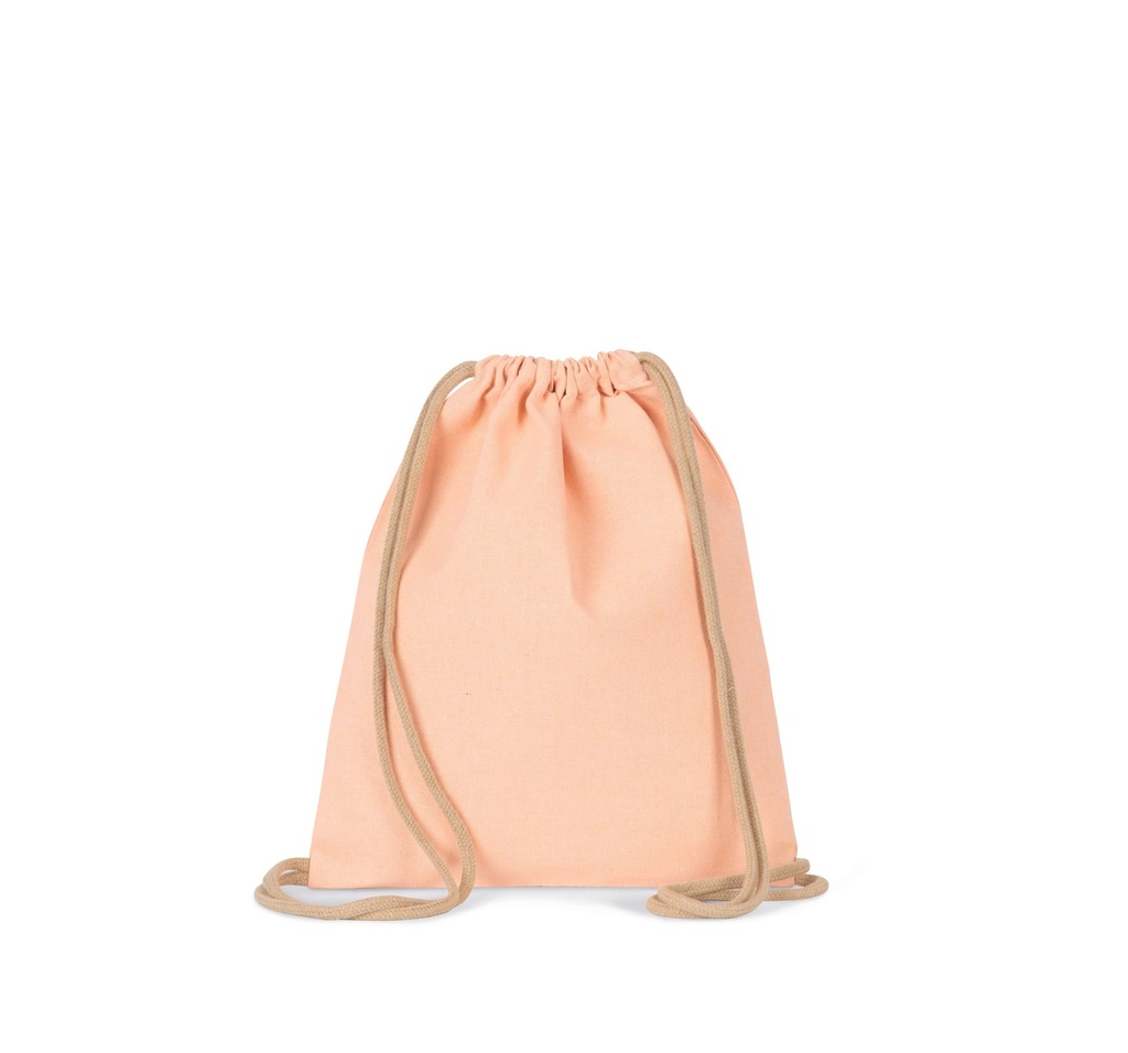 [KI5103-Ecume-OneSize] KI5103 - Petit sac à dos recyclé à cordon coulissant - Taille enfant - Ecume