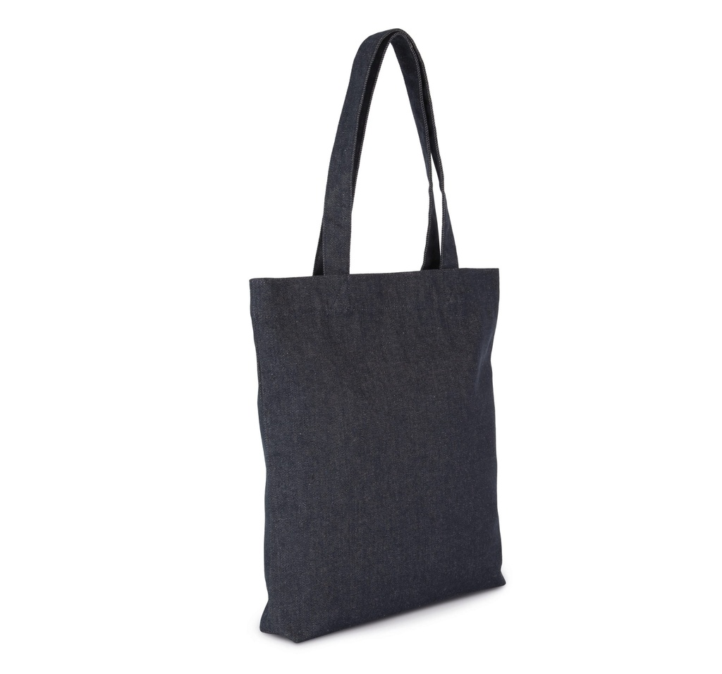 [KI5228-RecycledDenim-OneSize] KI5228 - Sac shopping denim - RecycledDenim