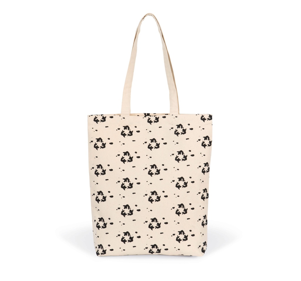[KI7202-Natural_SeaBlue-OneSize] KI7202 - Sac shopping à motif - Natural_SeaBlue